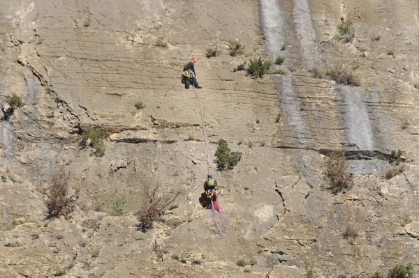 Multisporten in de Terradets-kloof in Lleida/Catalonië