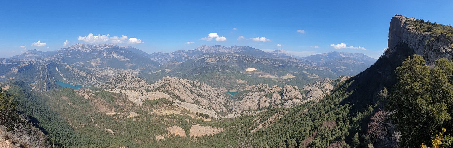 Spectaculaire uitzichten vanaf Pla de Busa