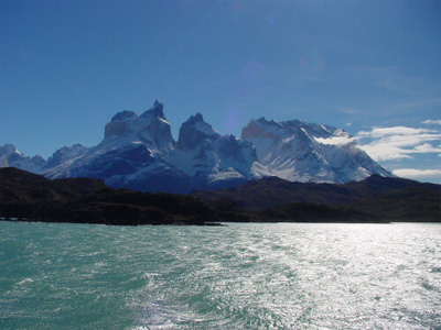Torres del Paine vanaf Lago Pehoe (Foto: Jaap Mulder)