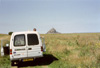 Hiking-site.nl-mobiel van Peter Meier bij Mont Saint Michel in Normandie (Frankrijk)