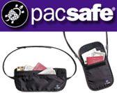 Pacsafe waist wallet en neck pouch