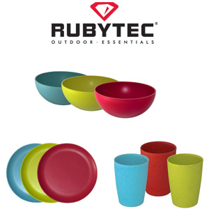 Rubytec Bamboo Panda tableware