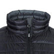 Een hoge kraag houdt de warmte binnen