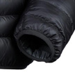 Elastische manchetten houden de warmte binnen