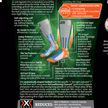 Op de verpakking van de X-Socks wordt uitgebreid informatie verstrekt over de eigenschappen van de sokken.