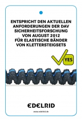 Elastische webbings Edelrid klettersteigsets vervangen