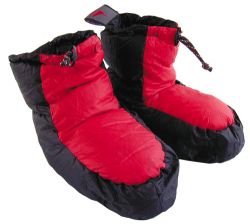 Exped Down booties met Pertex