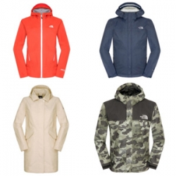 The North Face-regenjassen houden het droog