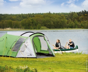 Uniek GO-stokontwerp van Easy Camp biedt extra ruimte voor actieve kampeerders