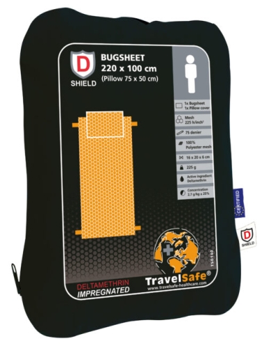 TravelSafe Bug Sheet biedt bescherming tegen creepy crawlers in je bed