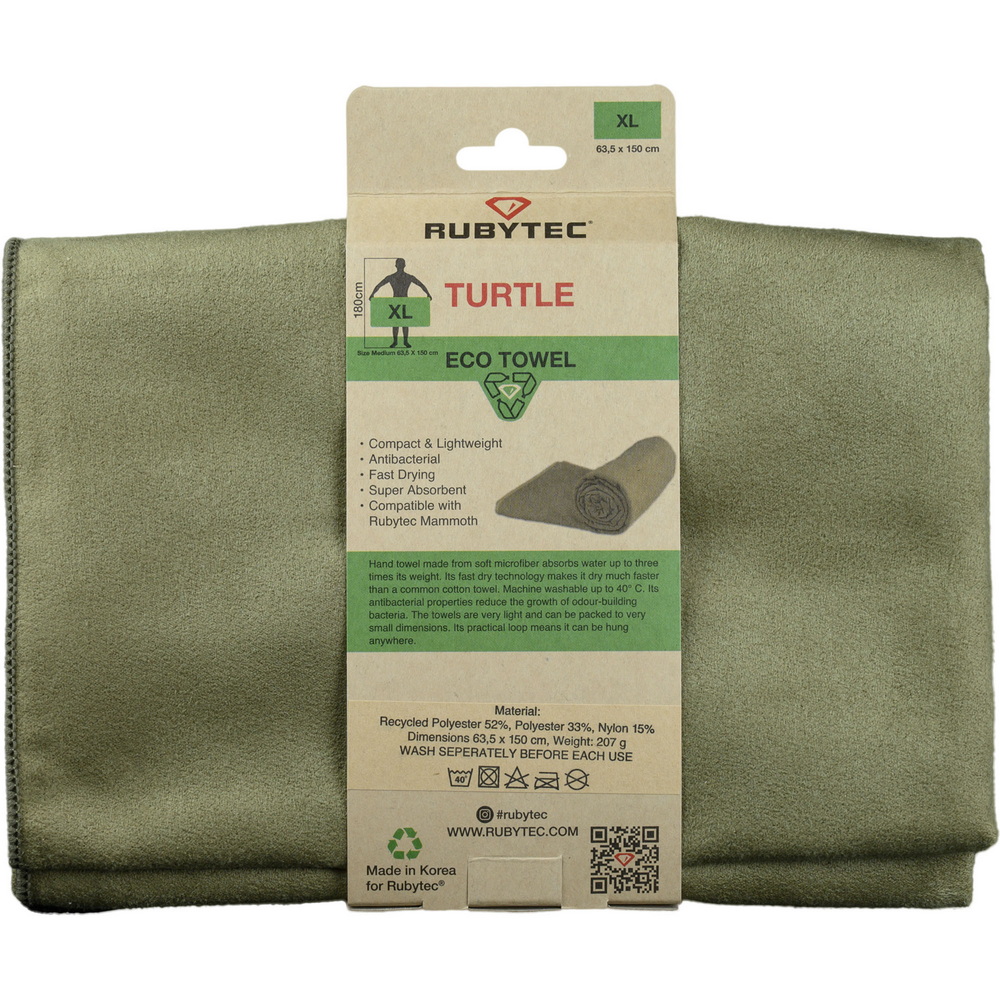 Rubytec Turtle ECO Towel combineert comfort met milieubewust reizen